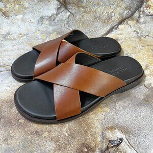 Sold!!Cole Haan Goldwyn Crisscross Brown Leather Sandals Men's Size 10 NWB